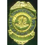CONNECTICUT STATE POLICE MINI BADGE PIN